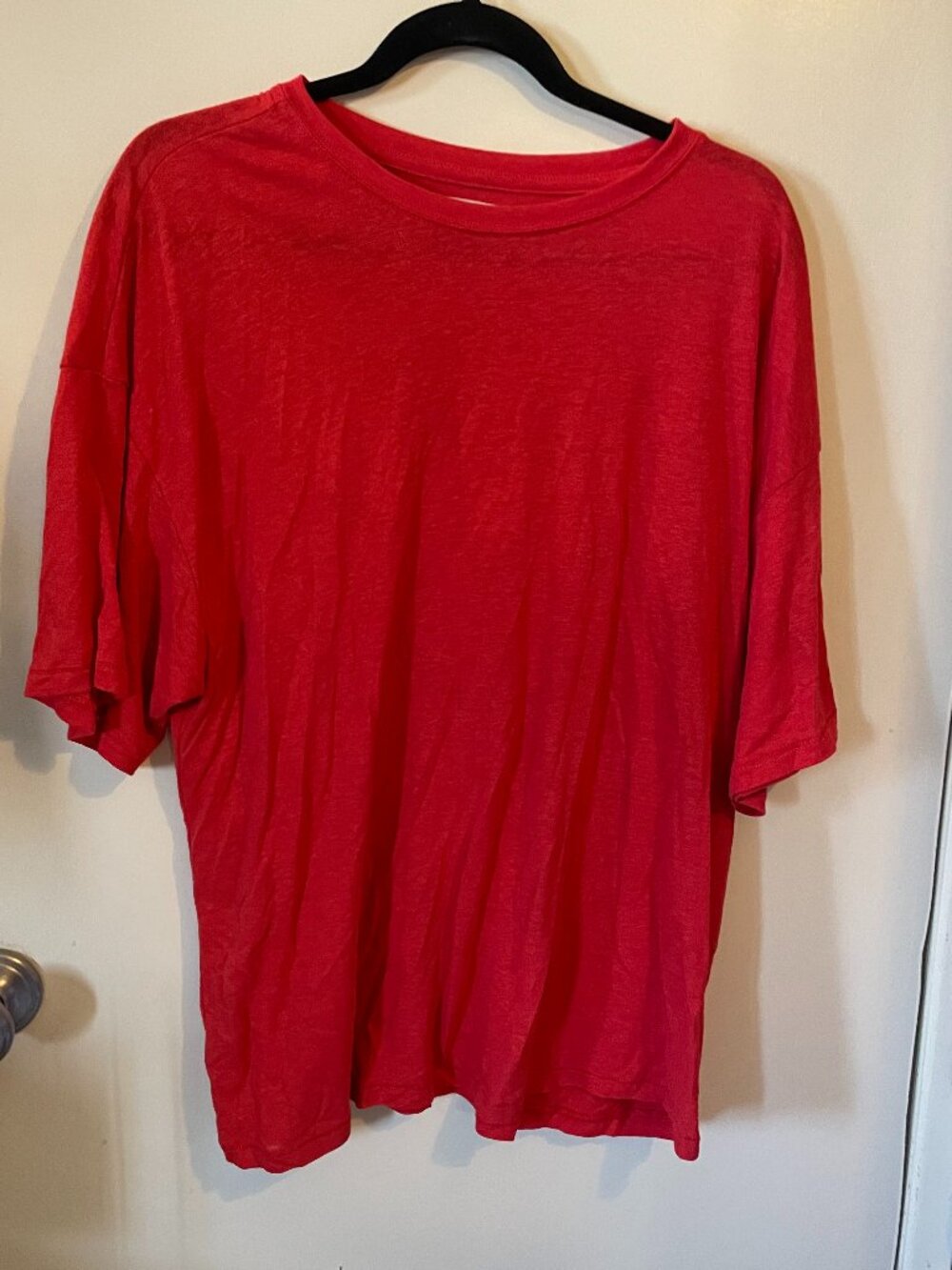 Madewell Red Crewneck T-Shirt